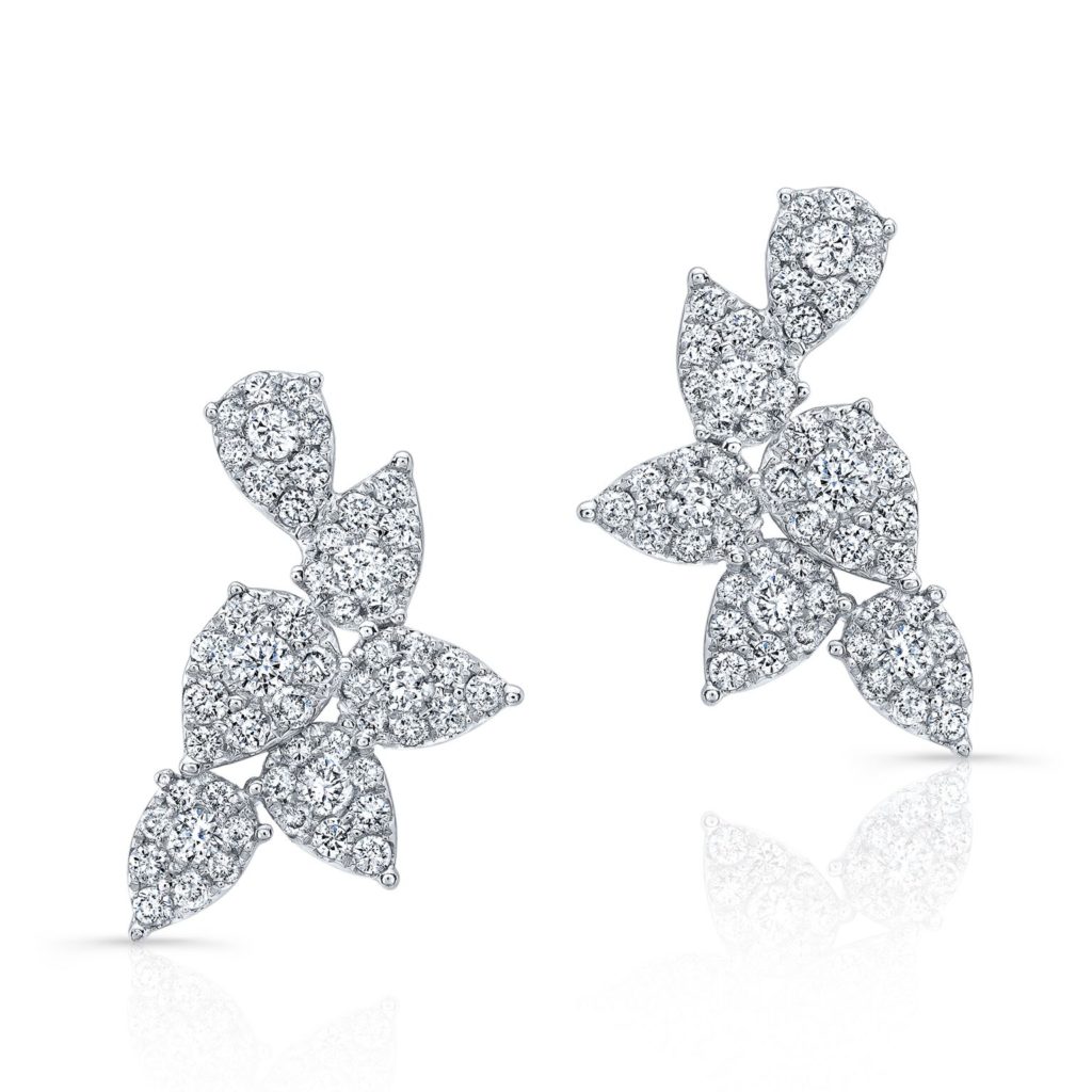 Isabeli Diamond Cluster Earrings